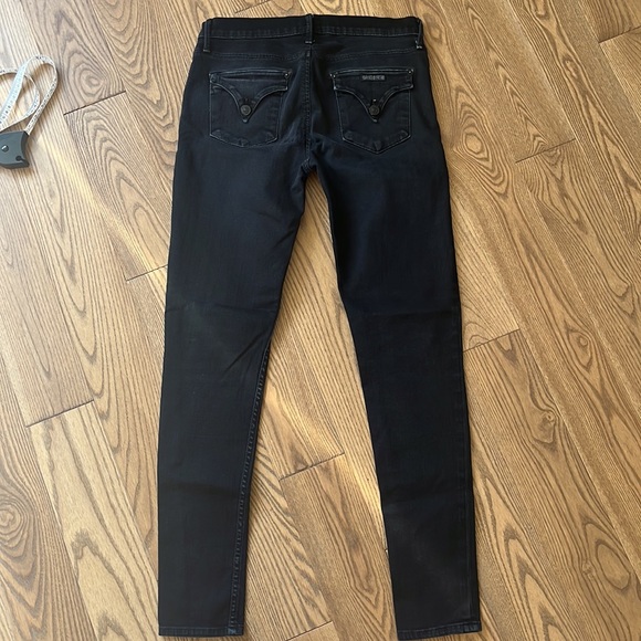 Hudson Womens Midrise Lydia Super Skinny Black Jeans Flap Button Pocket Size 28 - Picture 10 of 16